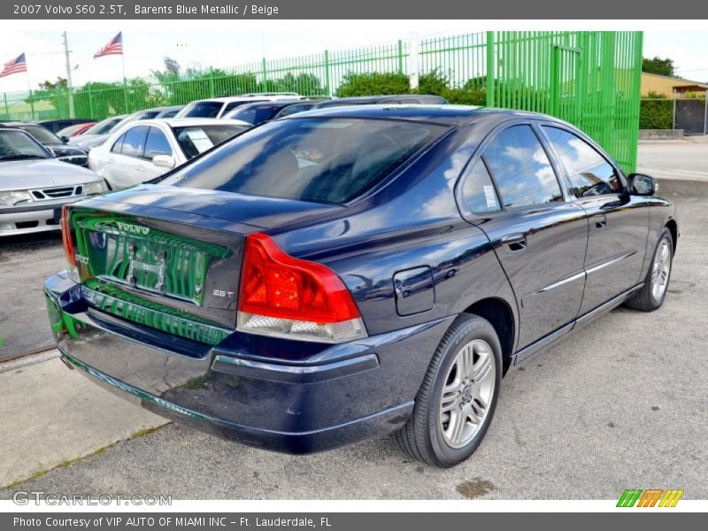 Barents Blue Metallic / Beige 2007 Volvo S60 2.5T
