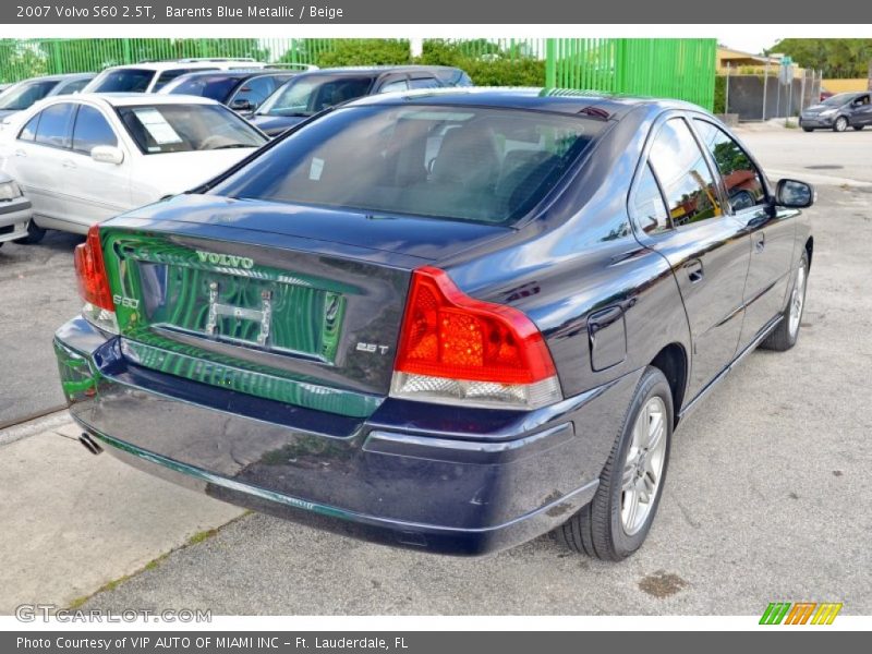Barents Blue Metallic / Beige 2007 Volvo S60 2.5T