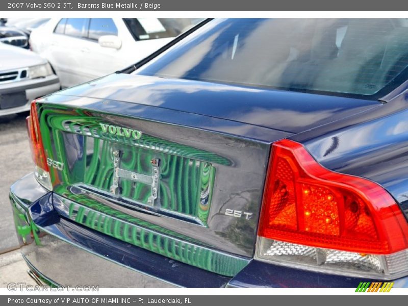 Barents Blue Metallic / Beige 2007 Volvo S60 2.5T