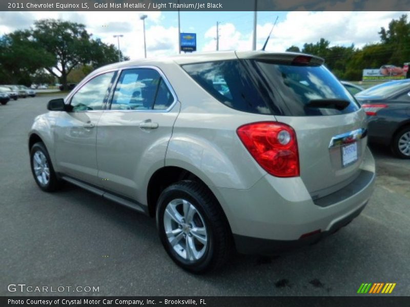 Gold Mist Metallic / Light Titanium/Jet Black 2011 Chevrolet Equinox LS