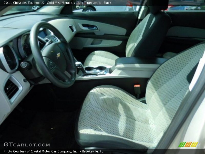 Gold Mist Metallic / Light Titanium/Jet Black 2011 Chevrolet Equinox LS