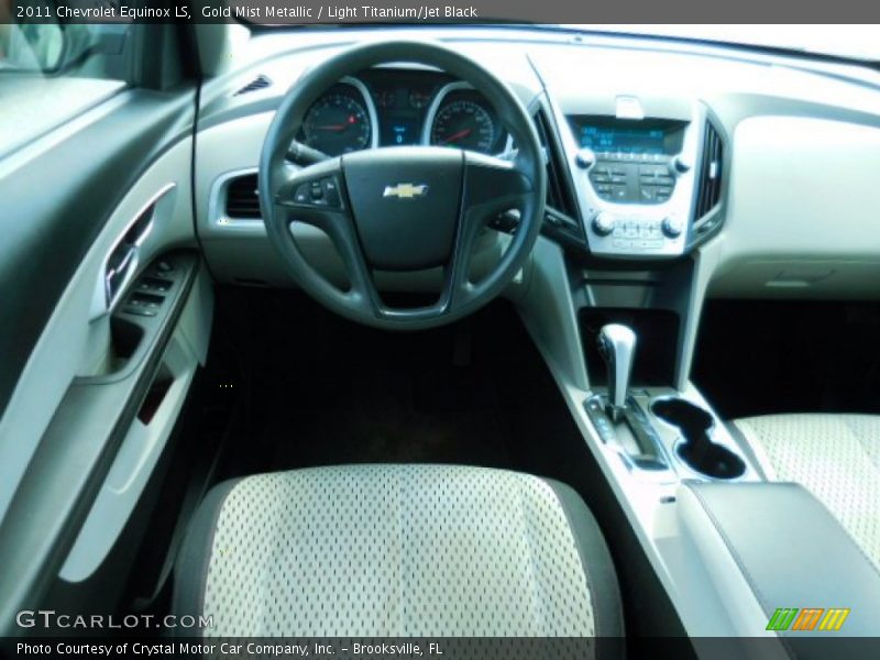 Gold Mist Metallic / Light Titanium/Jet Black 2011 Chevrolet Equinox LS