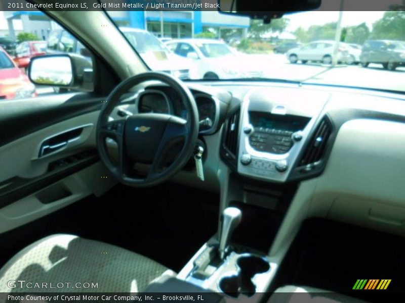 Gold Mist Metallic / Light Titanium/Jet Black 2011 Chevrolet Equinox LS