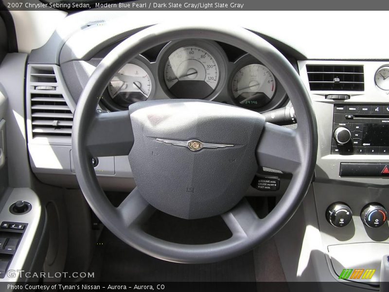 Modern Blue Pearl / Dark Slate Gray/Light Slate Gray 2007 Chrysler Sebring Sedan