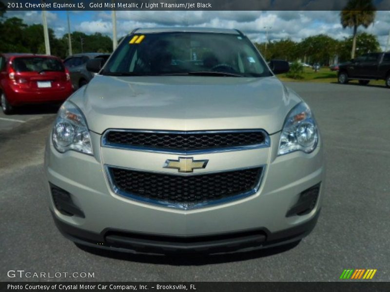 Gold Mist Metallic / Light Titanium/Jet Black 2011 Chevrolet Equinox LS