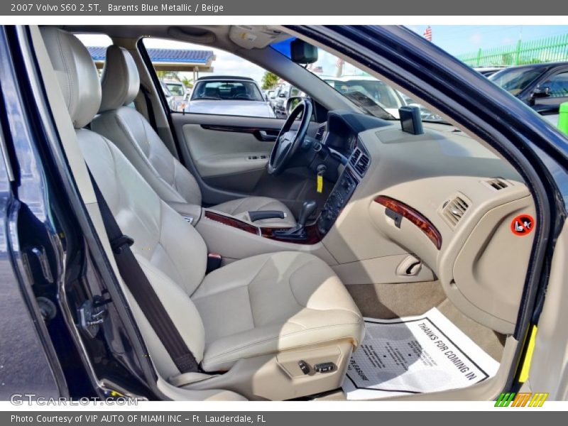 Barents Blue Metallic / Beige 2007 Volvo S60 2.5T