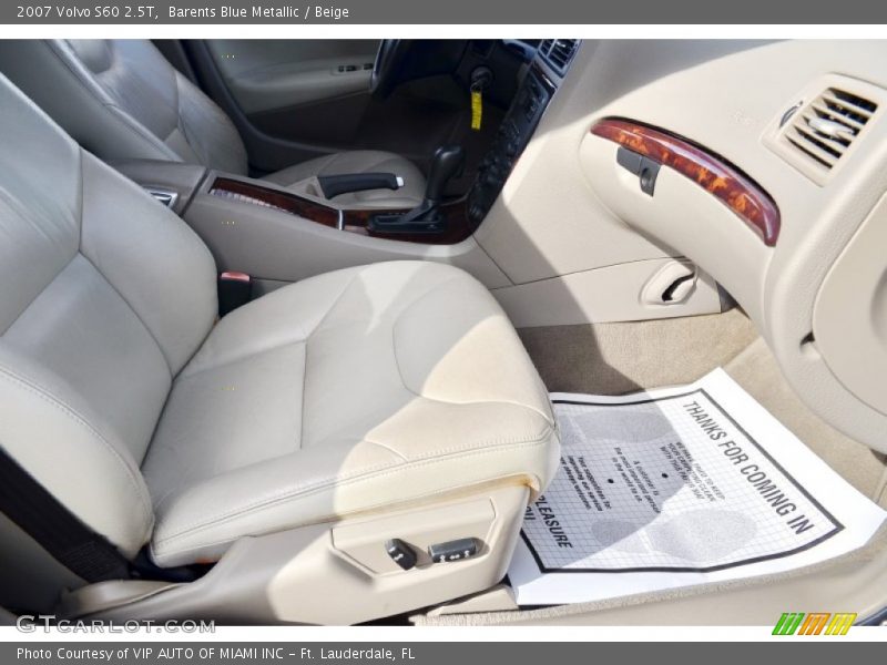 Barents Blue Metallic / Beige 2007 Volvo S60 2.5T