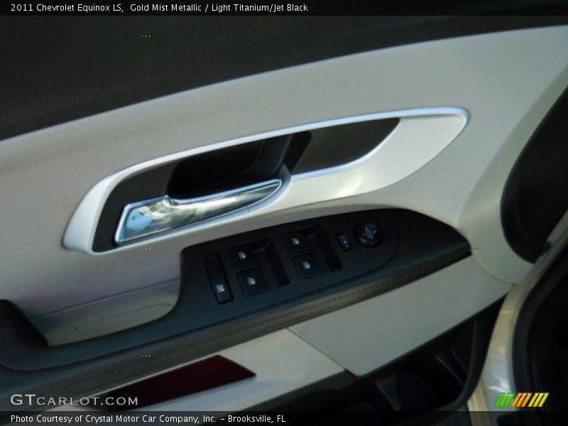 Gold Mist Metallic / Light Titanium/Jet Black 2011 Chevrolet Equinox LS