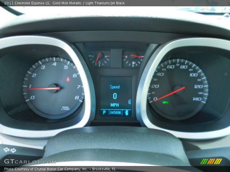 Gold Mist Metallic / Light Titanium/Jet Black 2011 Chevrolet Equinox LS