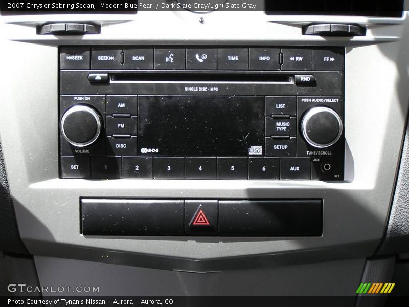 Modern Blue Pearl / Dark Slate Gray/Light Slate Gray 2007 Chrysler Sebring Sedan