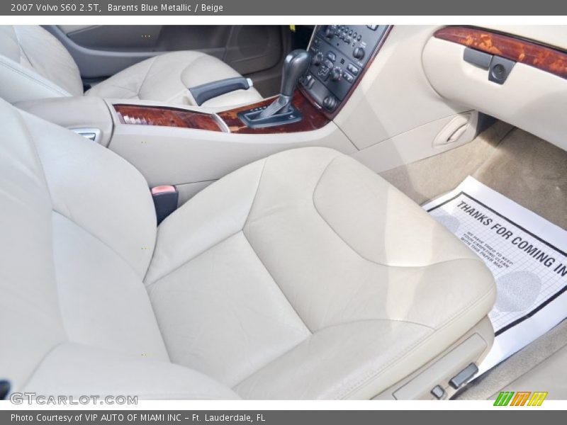 Barents Blue Metallic / Beige 2007 Volvo S60 2.5T