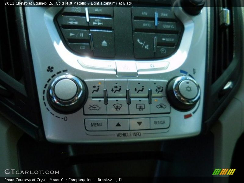 Gold Mist Metallic / Light Titanium/Jet Black 2011 Chevrolet Equinox LS
