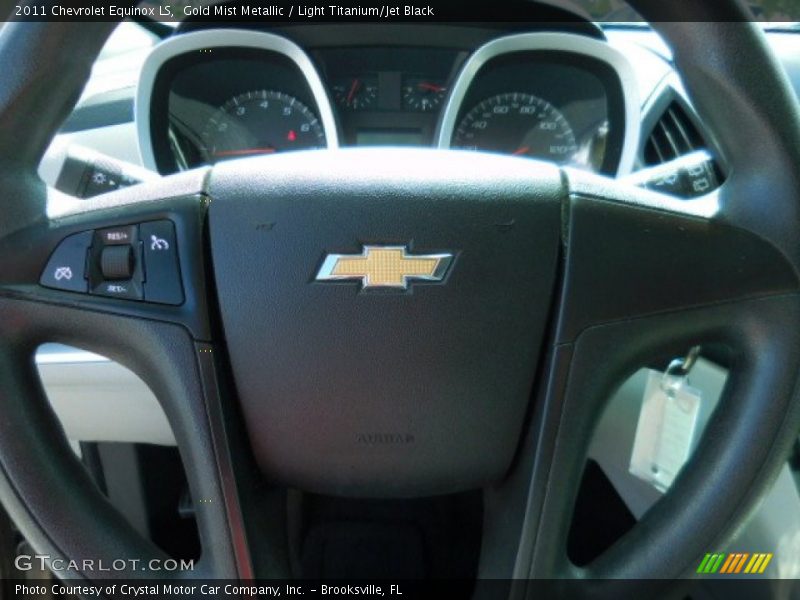 Gold Mist Metallic / Light Titanium/Jet Black 2011 Chevrolet Equinox LS