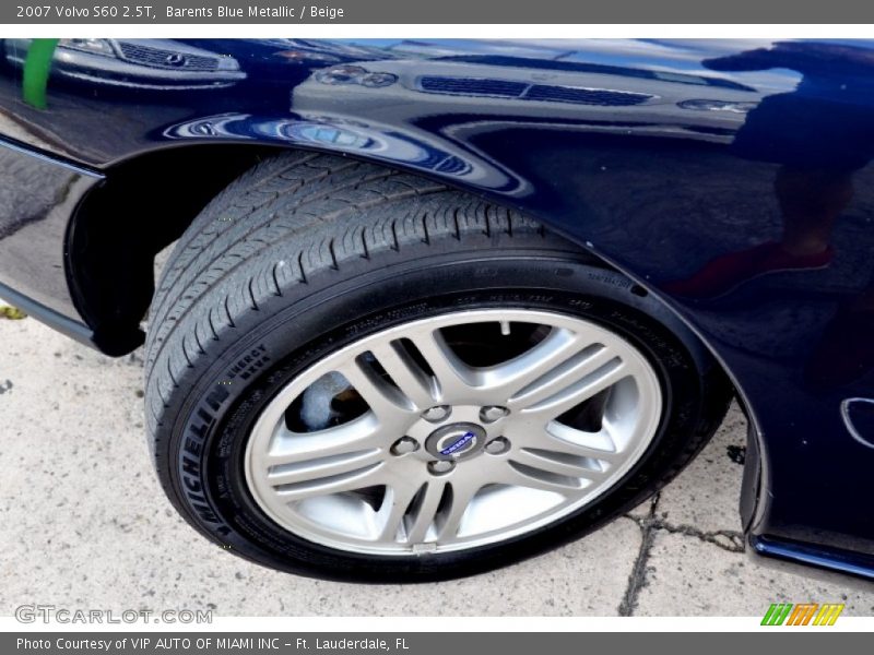 Barents Blue Metallic / Beige 2007 Volvo S60 2.5T