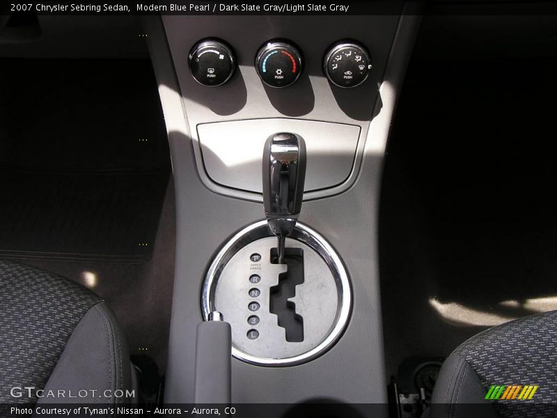 Modern Blue Pearl / Dark Slate Gray/Light Slate Gray 2007 Chrysler Sebring Sedan