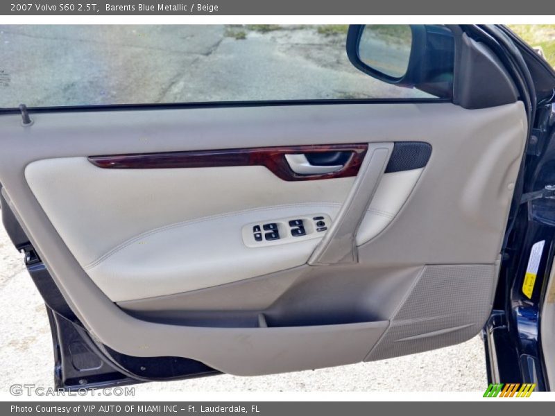 Barents Blue Metallic / Beige 2007 Volvo S60 2.5T