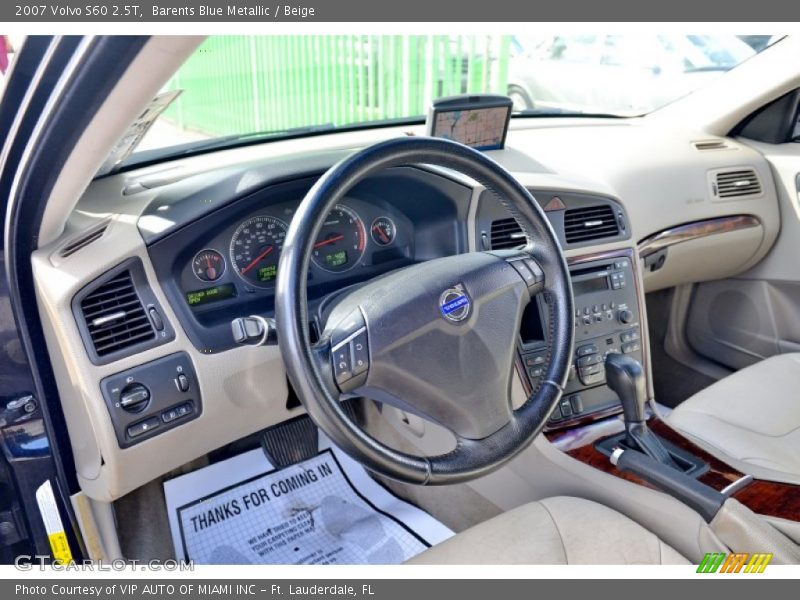 Barents Blue Metallic / Beige 2007 Volvo S60 2.5T