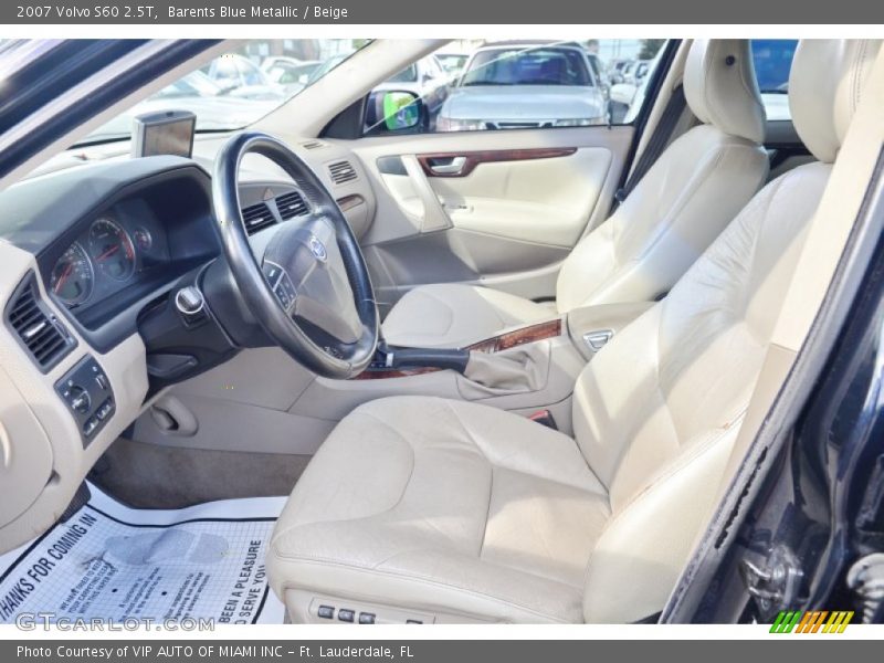 Barents Blue Metallic / Beige 2007 Volvo S60 2.5T