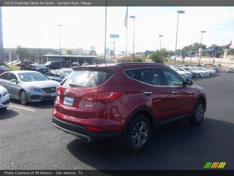 Serrano Red / Beige 2016 Hyundai Santa Fe Sport