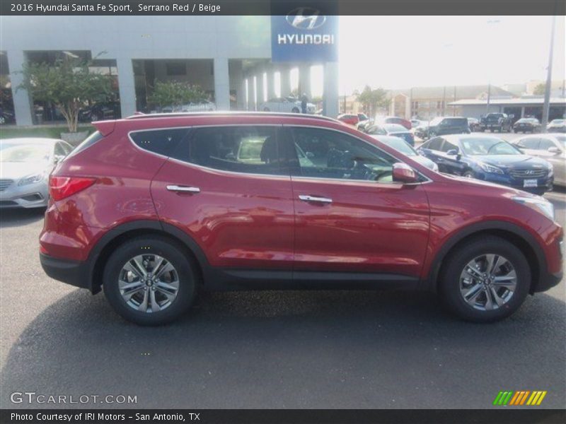 Serrano Red / Beige 2016 Hyundai Santa Fe Sport