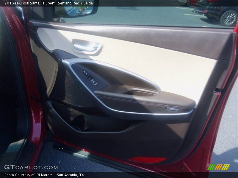 Serrano Red / Beige 2016 Hyundai Santa Fe Sport