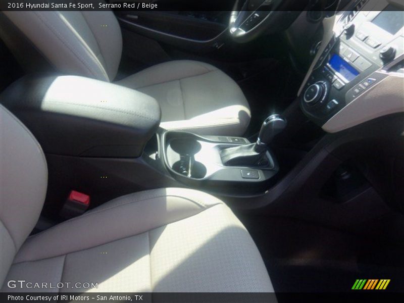 Serrano Red / Beige 2016 Hyundai Santa Fe Sport