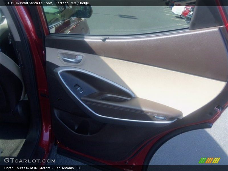 Serrano Red / Beige 2016 Hyundai Santa Fe Sport