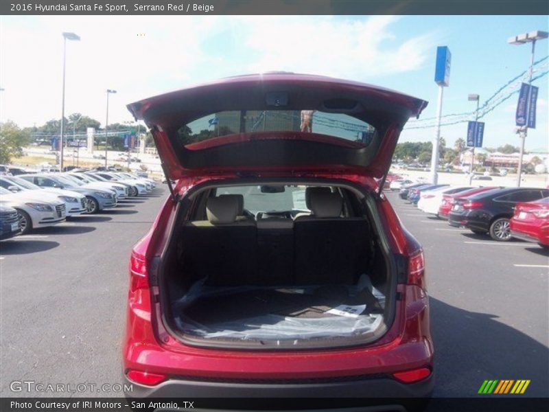 Serrano Red / Beige 2016 Hyundai Santa Fe Sport
