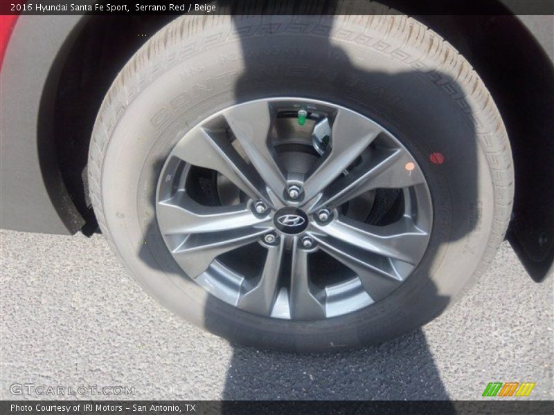 Serrano Red / Beige 2016 Hyundai Santa Fe Sport