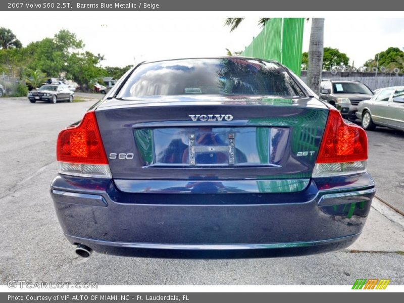 Barents Blue Metallic / Beige 2007 Volvo S60 2.5T