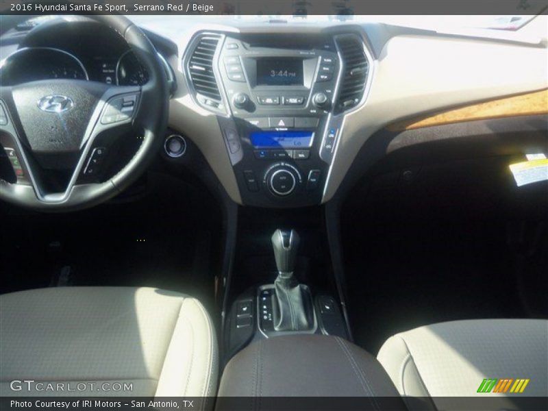 Serrano Red / Beige 2016 Hyundai Santa Fe Sport