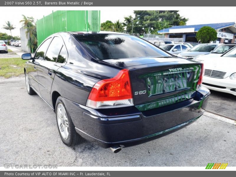 Barents Blue Metallic / Beige 2007 Volvo S60 2.5T
