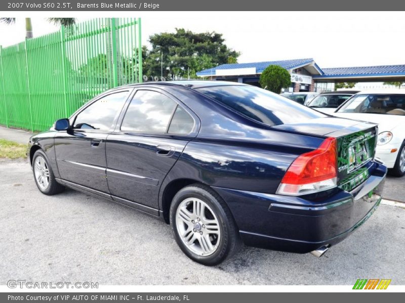 Barents Blue Metallic / Beige 2007 Volvo S60 2.5T