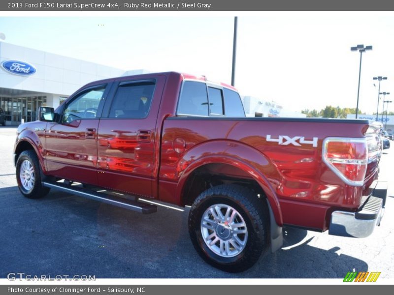 Ruby Red Metallic / Steel Gray 2013 Ford F150 Lariat SuperCrew 4x4