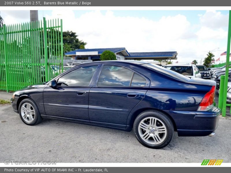 Barents Blue Metallic / Beige 2007 Volvo S60 2.5T