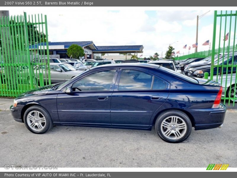 Barents Blue Metallic / Beige 2007 Volvo S60 2.5T