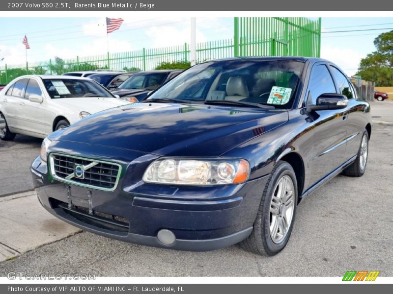 Barents Blue Metallic / Beige 2007 Volvo S60 2.5T