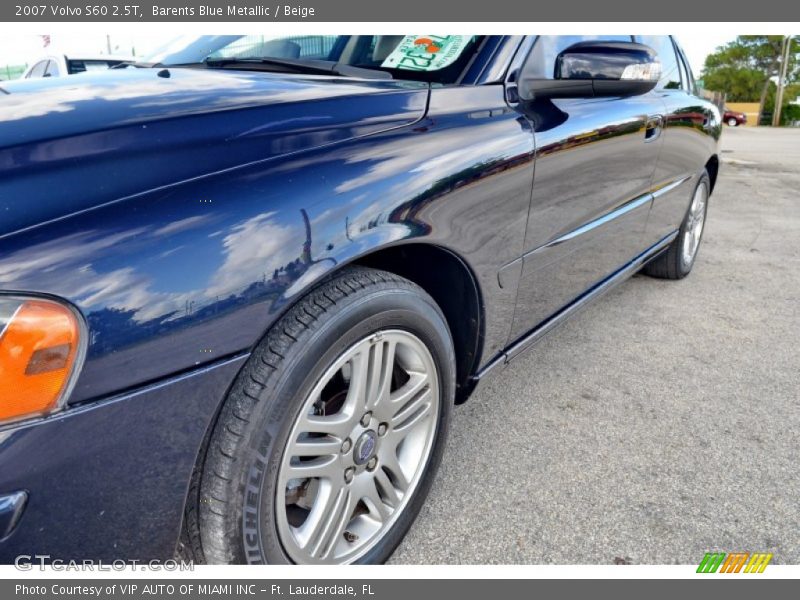 Barents Blue Metallic / Beige 2007 Volvo S60 2.5T