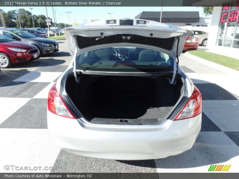 Brilliant Silver Metallic / Charcoal 2012 Nissan Versa 1.6 SL Sedan
