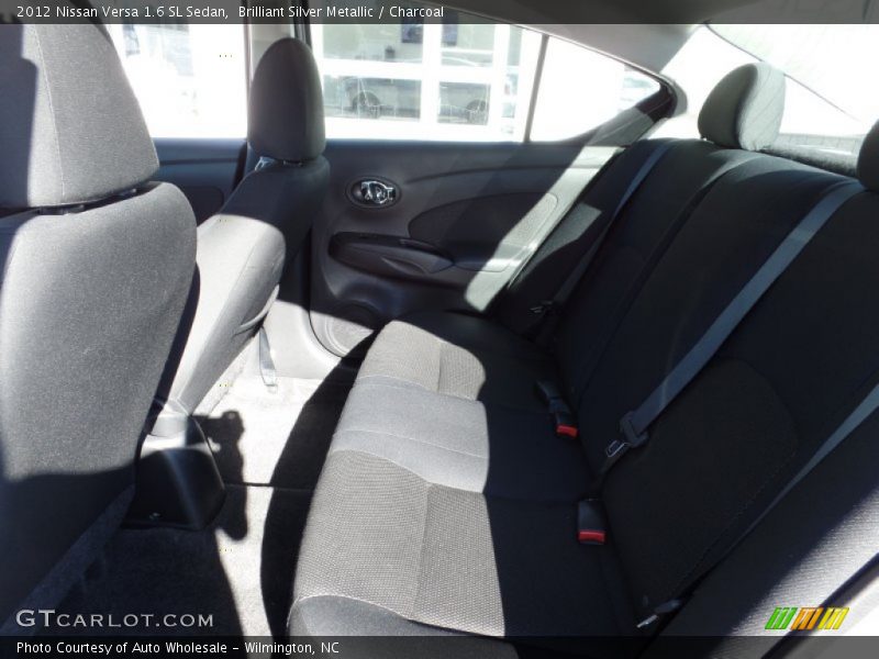 Brilliant Silver Metallic / Charcoal 2012 Nissan Versa 1.6 SL Sedan