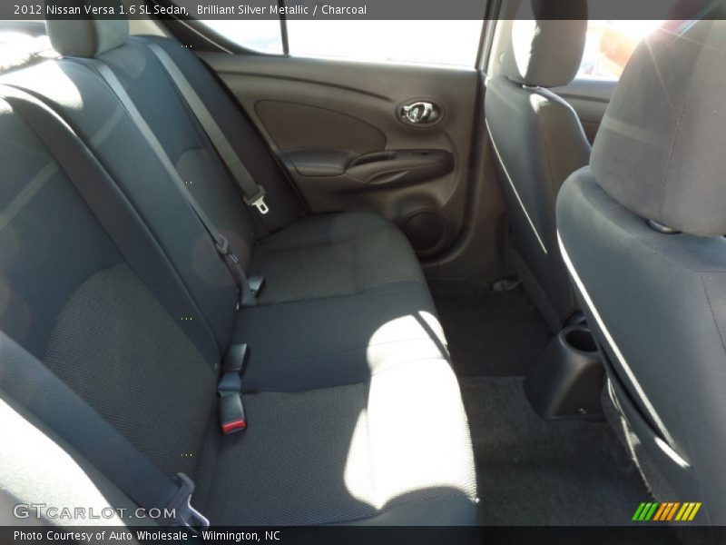 Brilliant Silver Metallic / Charcoal 2012 Nissan Versa 1.6 SL Sedan
