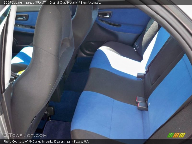 Crystal Gray Metallic / Blue Alcantara 2007 Subaru Impreza WRX STi