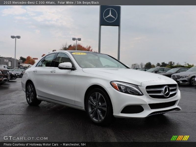 Polar White / Silk Beige/Black 2015 Mercedes-Benz C 300 4Matic
