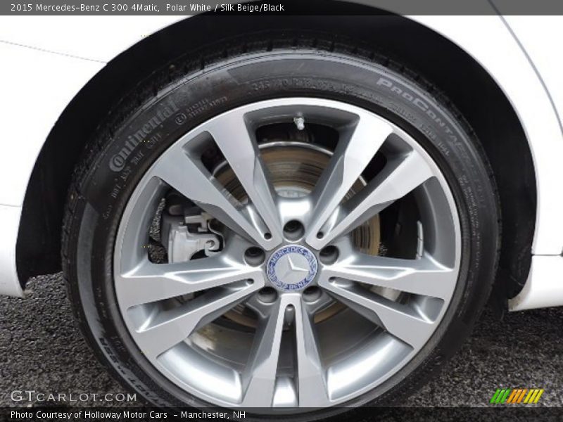 Polar White / Silk Beige/Black 2015 Mercedes-Benz C 300 4Matic