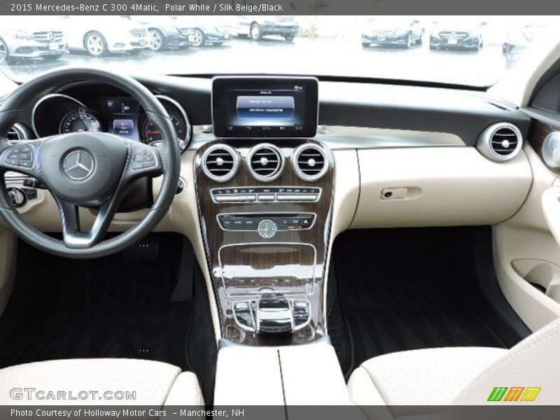Polar White / Silk Beige/Black 2015 Mercedes-Benz C 300 4Matic