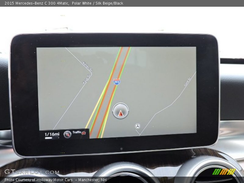 Polar White / Silk Beige/Black 2015 Mercedes-Benz C 300 4Matic