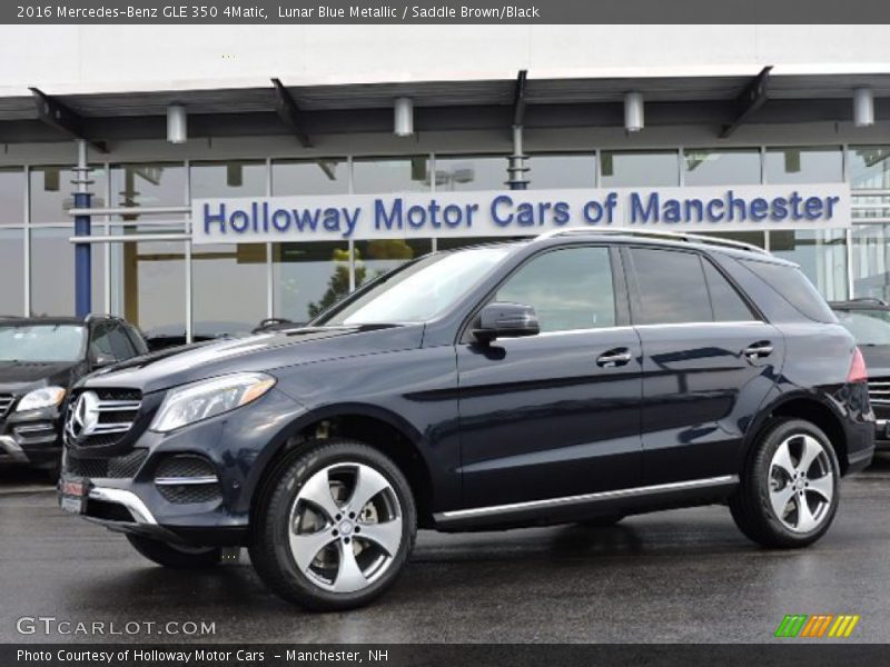 Lunar Blue Metallic / Saddle Brown/Black 2016 Mercedes-Benz GLE 350 4Matic