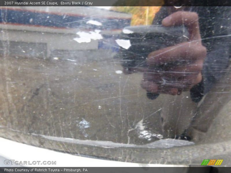 Ebony Black / Gray 2007 Hyundai Accent SE Coupe