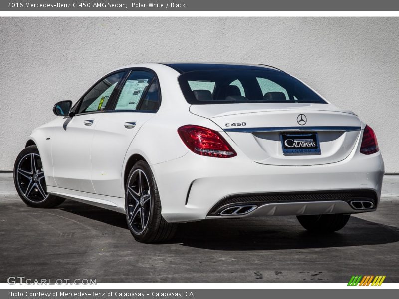 Polar White / Black 2016 Mercedes-Benz C 450 AMG Sedan