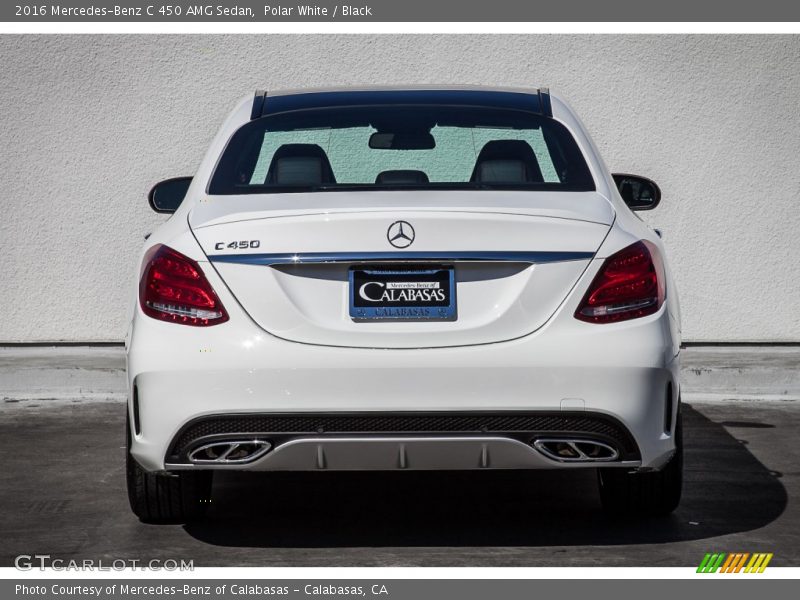 Polar White / Black 2016 Mercedes-Benz C 450 AMG Sedan